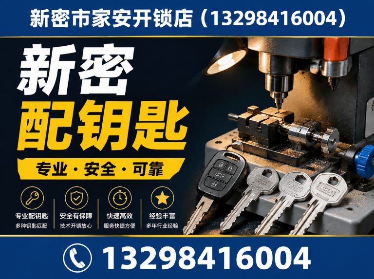 路北区新密配钥匙展示图